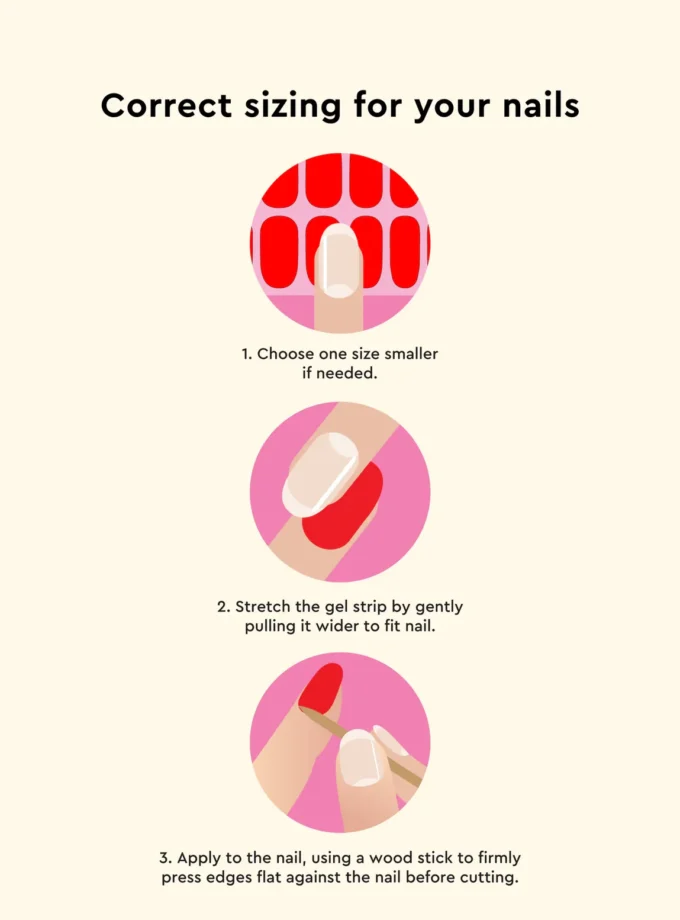 Gel Strips - Cherry Red